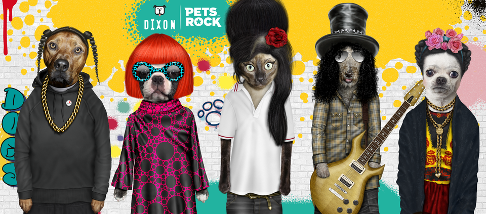 כרית Tattoo - Pets Rock