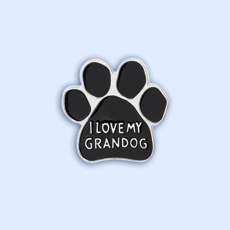 סיכת אמייל I love my grandog