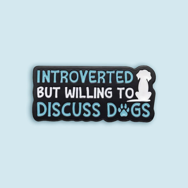 סיכת אמייל Introverted dog lover