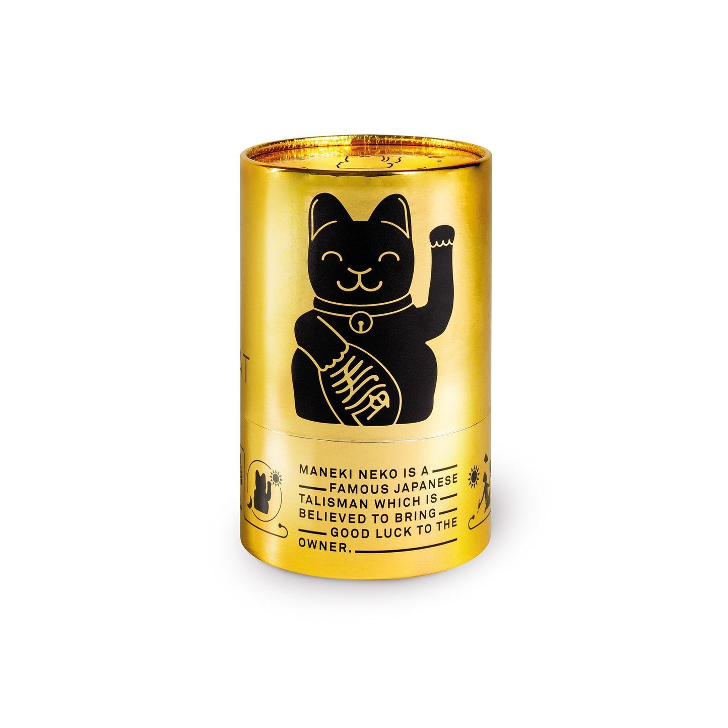 Lucky Cat שחור מבריק