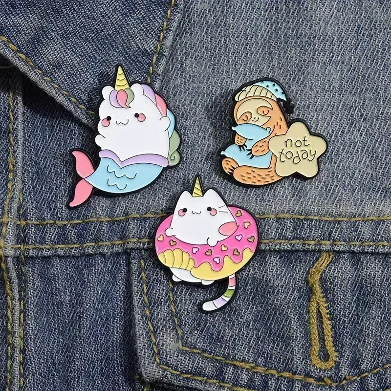 סיכת אמייל Catnicorn