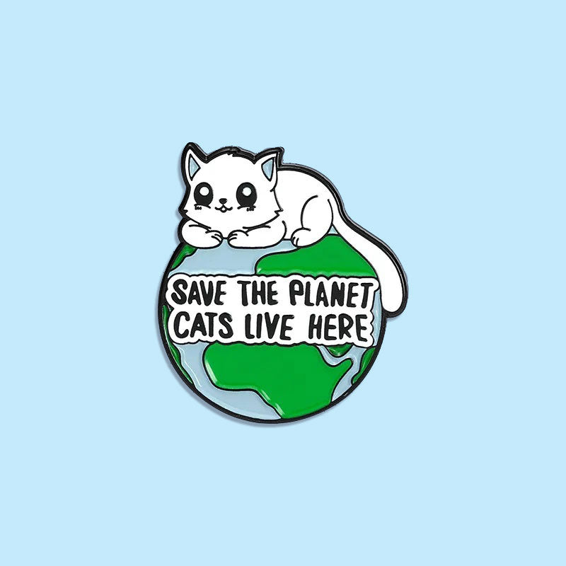 סיכת אמייל - Save the Planet