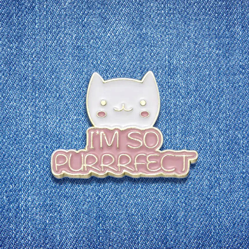סיכת אמייל I'm so Purrrfect