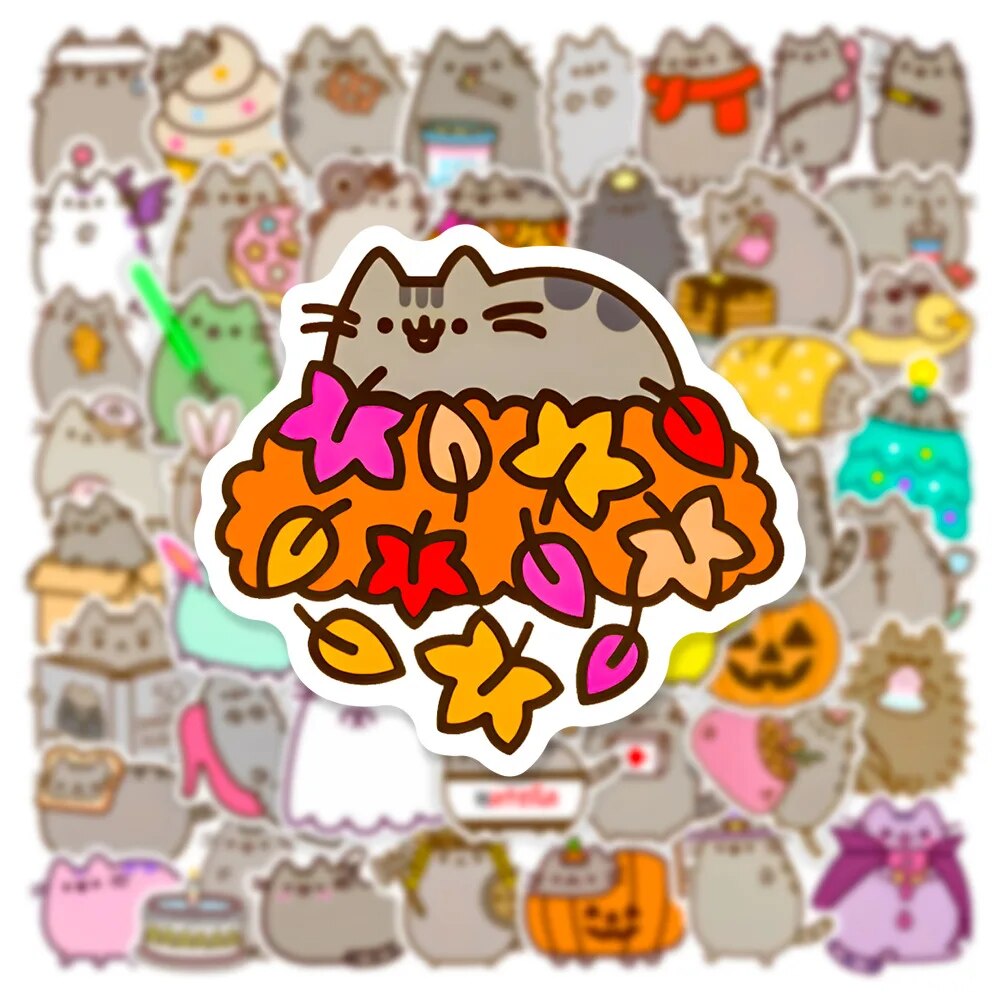 מדבקות החתולה Pusheen