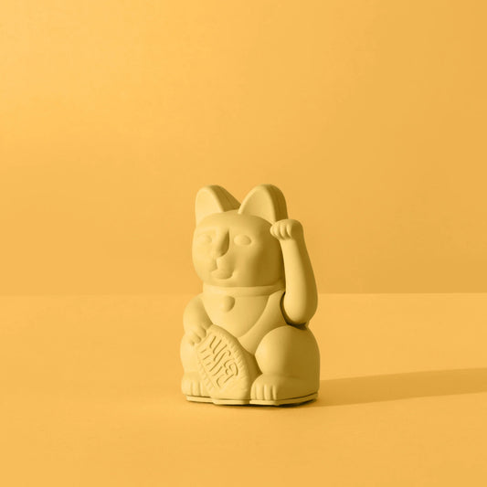 Mini Lucky Cat צהוב בהיר