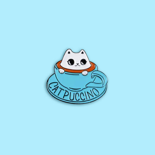 סיכת אמייל Catpuccino