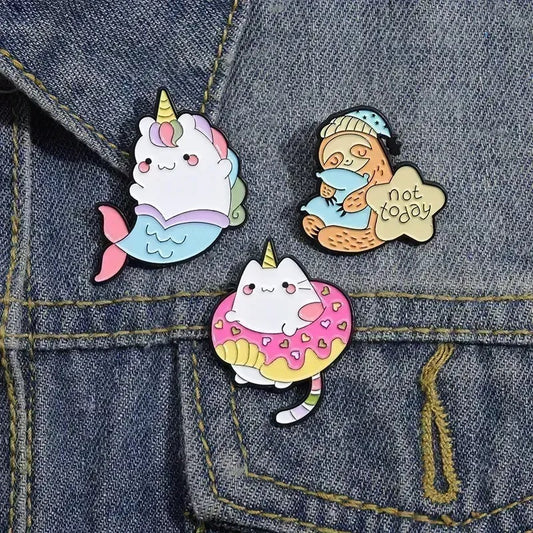 סיכת אמייל Catnicorn