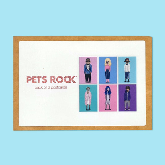 מארז גלויות Pets Rock - כוכבי פופ
