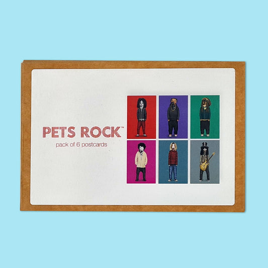 מארז גלויות Pets Rock - רוק וראפ