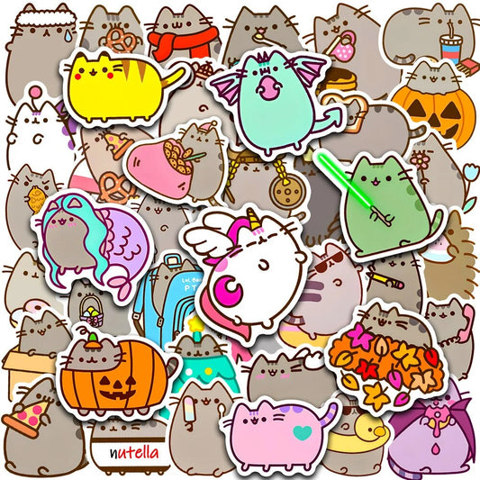 מדבקות החתולה Pusheen