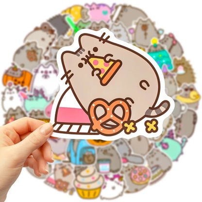 מדבקות החתולה Pusheen
